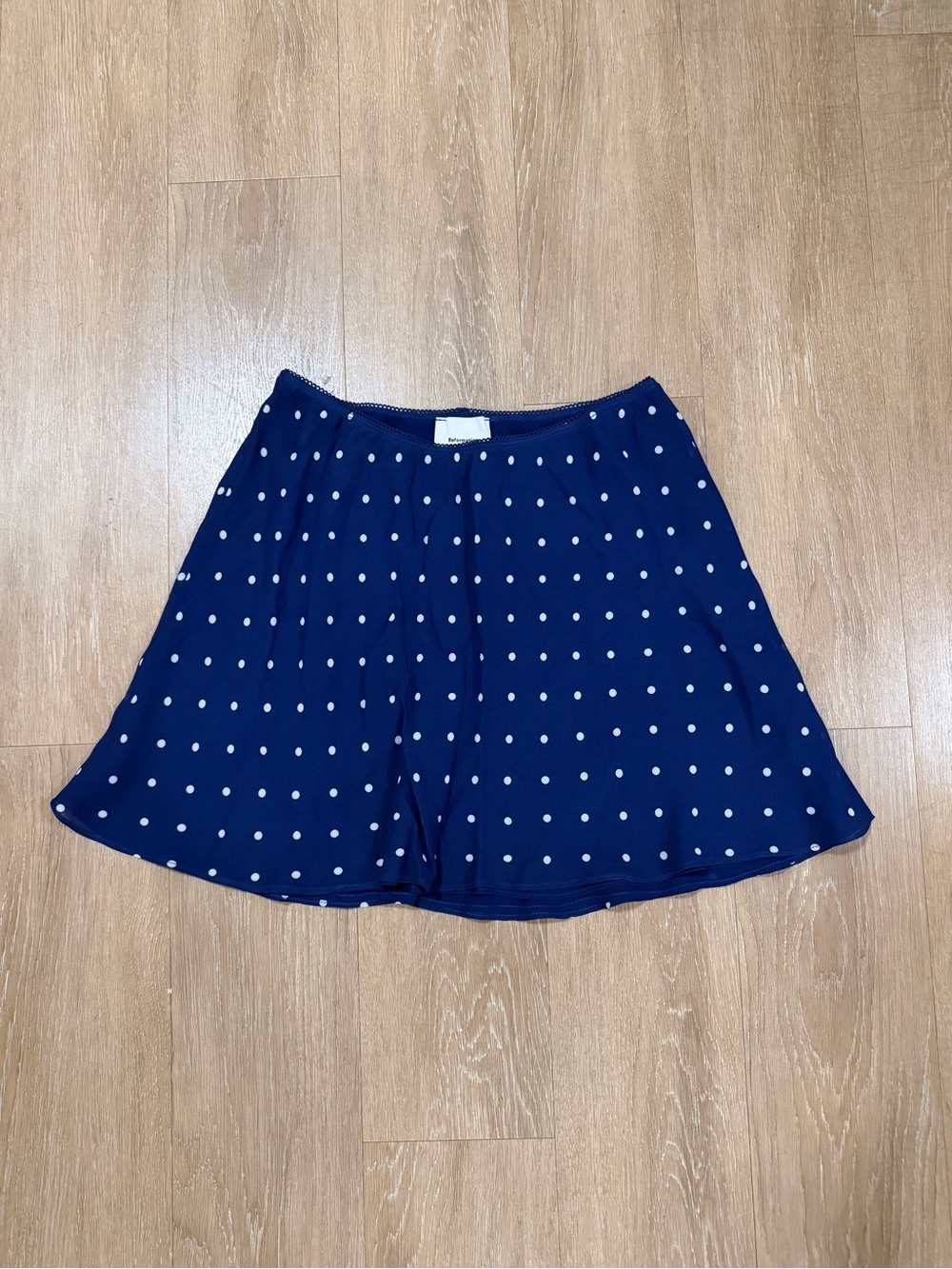 Reformation Polka Dot Mini Skirt